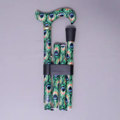 Peacock Folding Walking Stick【AA.010】 7 Peacock Folding Walking Stick Taiwan Manufacturer