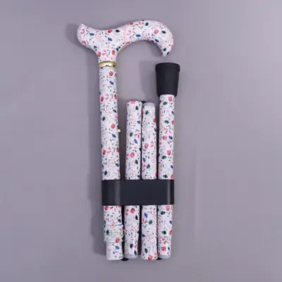 Floral and Plant Theme Walking Cane【AA.011】 7 walking cane, foldable cane, adjustable cane, senior cane, mobility aid, lightweight cane, made in Taiwan