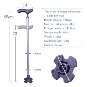 Lightweight Slim-Neck Solid Wood Handle | Self-Standing Cane | Eiffel Rubber Base Walking Stick #7CD19 6 slim-neck walking cane, ergonomic wood handle, self-standing cane, lightweight walking stick, rubber base cane, mobility aid manufacturer.