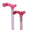 Pink Acrylic Ladies Cane Lightweight and Stylish, An elegant pink acrylic ladies’ cane, delicate and full of gentle charm.